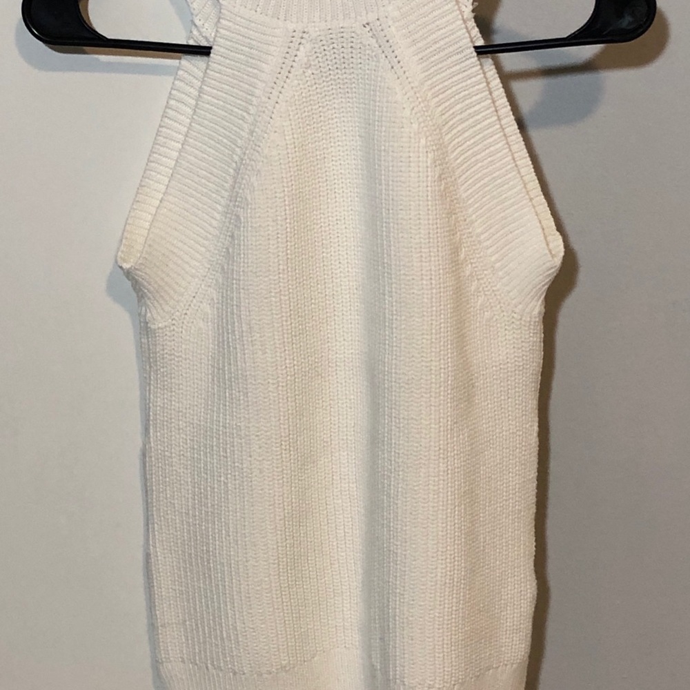Loft XS white sweater, sleeveless